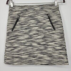 Loft | Zip Pocket Tweed Skirt